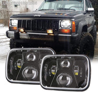 (2pcs/set) 5x7 7x6 inch H6054 LED Clear Lens Headlights for for Jeep Wrangler YJ Cherokee XJ H5054 H6054LL 6052 6053