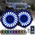 9" RGBW 3D LED Lens Halo Headlights + 4" RGBW Fog Lights Combo Kits for 2018-2023 Jeep Wrangler JL JLU & Jeep Gladiator JT