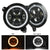 9" LED Headlights + 4" LED Fog Lights with DRL & Amber Turn Signals for Jeep Wrangler JL/JLU and Jeep JT Gladiator