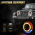 7" RGB 3D LED Lens Halo Rotating Headlights For 1997-2023 Jeep Wrangler TJ LJ JK JKU JL JLU (2pcs/set)