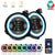 9" RGB-W Halo LED Headlights for 2018-2023 Jeep Wrangler JL & JT Gladiator (2pcs/set)