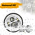 7" LED Headlights & 4" LED Passing Lights & Mounting brackets with Halo DRL Turn Signal For Harley