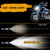 7" LED Headlights & 4" LED Passing Lights & Mounting brackets with Halo DRL Turn Signal For Harley