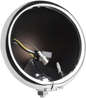 Motorcycle 5-3/4" 5.75 Inch LED Headlight Housing Bucket Mounting Bracket for Harley