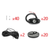 20 Pods LED Rock Lights for Off Road Truck RZR Auto Car Boat ATV SUV
