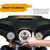 7" LED Headlights & 4" LED Passing Lights & Mounting brackets with Halo DRL Turn Signal For Harley