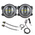 4" CREE LED Fog Lights with RGB Halo Angle Eyes - Sunpie