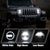 9" RGBW LED Headlights High Beam & Low Beam Adjustable for 2018-2023 Jeep Wrangler Jeep Gladiator JT