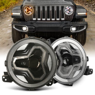 9"Headlights with DRL & Turn Signal for 2018+ Later Jeep Wrangler JL/JLU Jeep Gladiator JT