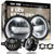 9 inch DOT White Halo DRL LED Headlights & 4 inch LED Fog Lights Combo Kits For 2018-2023 Jeep Wrangler JL JLU Jeep Gladiator (JT)