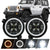 9" LED Headlights + 4" LED Fog Lights with DRL & Amber Turn Signals for Jeep Wrangler JL/JLU and Jeep JT Gladiator