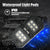 New Arrivals 4PCS RGBW Rectangle LED Rock Lights Bluetooth & Remote Controller