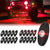 20 Pods LED Rock Lights for Off Road Truck RZR Auto Car Boat ATV SUV